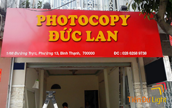 Ưu điểm của bảng hiệu photocopy