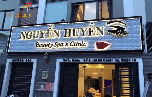 Mẫu bảng hiệu phun xăm thẩm mỹ đẹp, ấn tượng