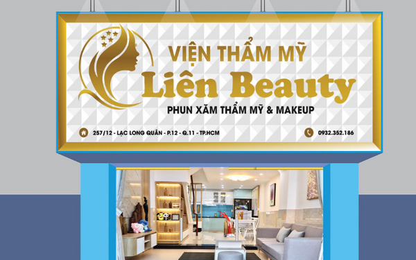 Bảng hiệu spa phun xăm phong cách Hàn Quốc