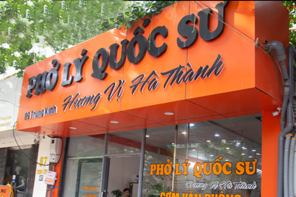 Bảng hiệu quán phở chữ nổi đẹp
