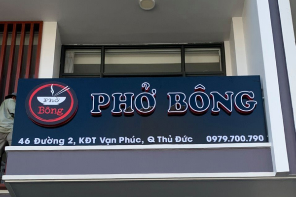 Bảng hiệu quán phở đẹp giúp thu hút thực khách hiệu quà