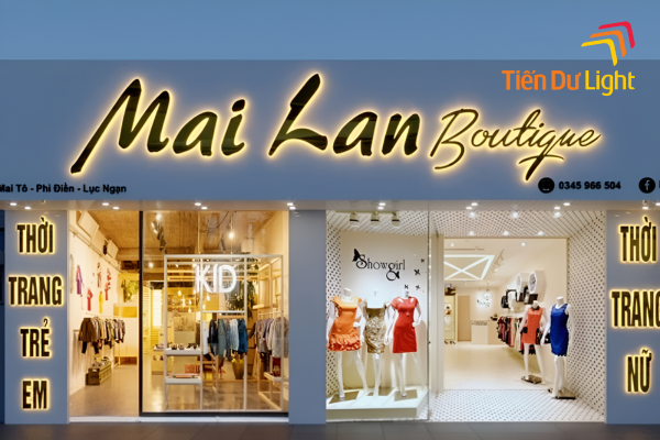 Mẫu biển quảng cáo shop quần áo đẹp