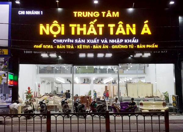 Các loại biển hiệu showroom nội thất