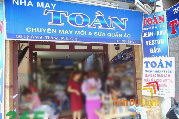 Bảng hiệu sửa quần áo đẹp, ấn tượng