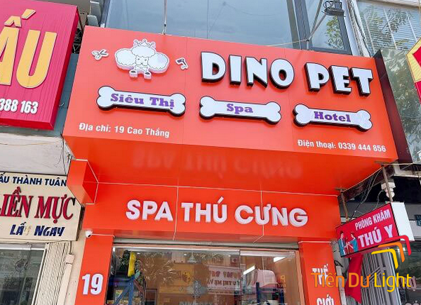 Bảng hiệu thú cưng dễ thương, màu sắc bắt mắt 