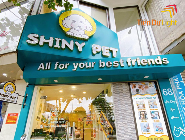 Mẫu bảng hiệu cửa hàng thú cưng thiết kế ấn tượng