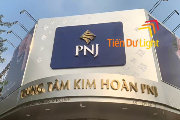 Bảng hiệu tiệm vàng bạc đẹp 