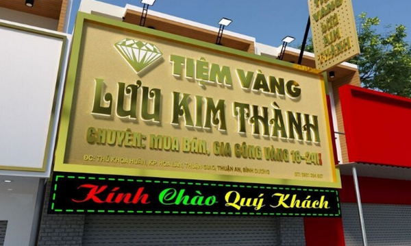 Tầm quan trọng của bảng hiệu tiệm vàng