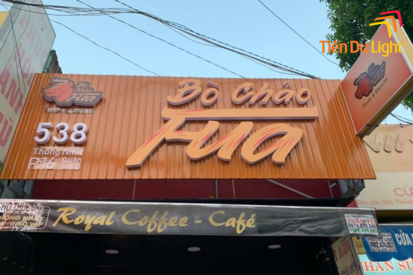 Bảng hiệu tole sóng 
