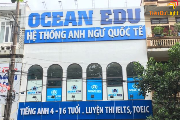 Mẫu bảng hiệu trung tâm ngoại ngữ
