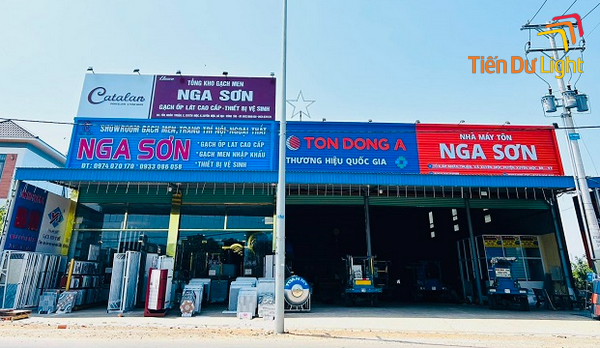 Tìm hiểu bảng hiệu vật liệu xây dựng ấn tượng