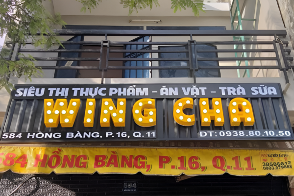 Chất liệu bền đẹp giúp bảng hiệu phát huy tối đa hiệu quả