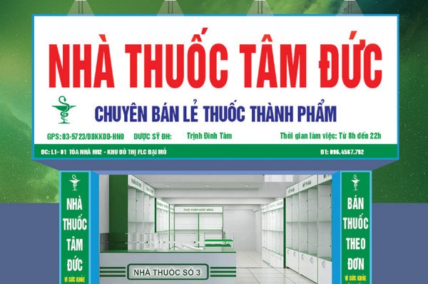 Bảng hiệu phát sáng rõ ràng vào ban đêm