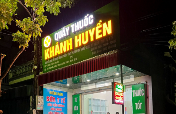 Hệ thống bảng hiệu hộp đèn được thiết kế đồng bộ