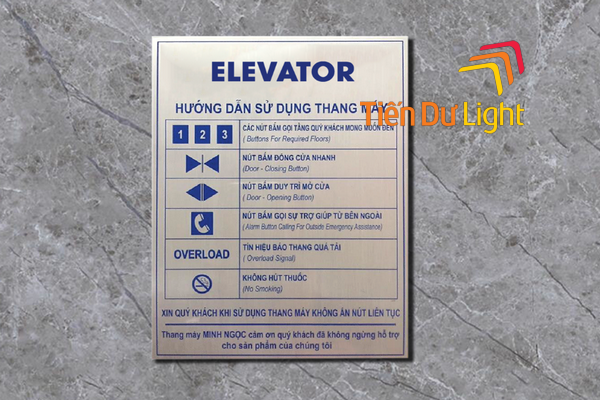 Tìm hiểu bảng hướng dẫn sử dụng thang máy