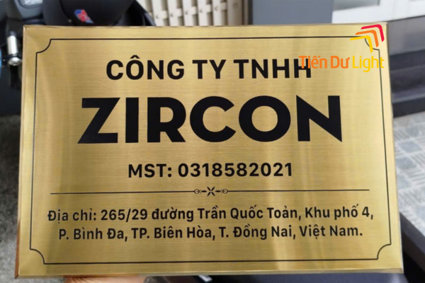 Biển công ty inox đẹp