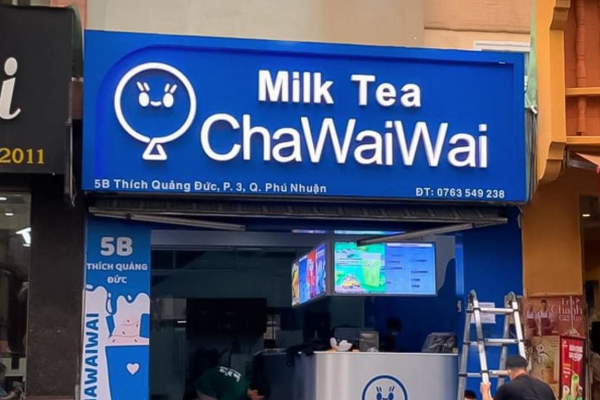 Các loại biển quảng cáo nền xanh chữ trắng