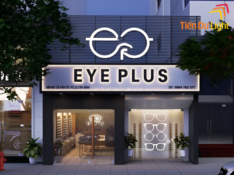 Chữ nổi tích hợp hệ thống led chiếu sáng nổi bật