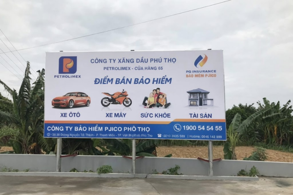 Biển bảo hiểm ô tô xe máy ngoài trời