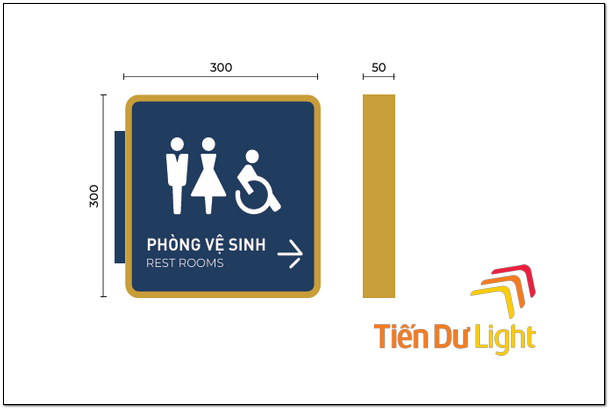 Biển chỉ dẫn nhà vệ sinh