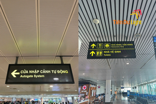 Thi công biển chỉ dẫn sân bay