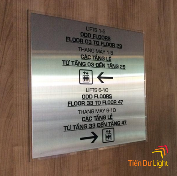 Đặc điểm của biển chỉ dẫn tầng