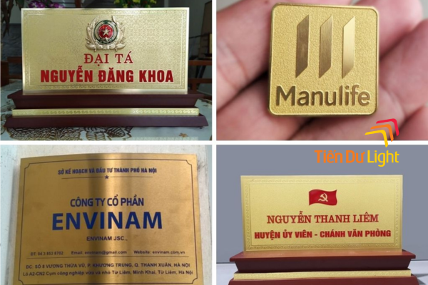 Biển đồng ăn mòn có tính thẩm mỹ sang trọng