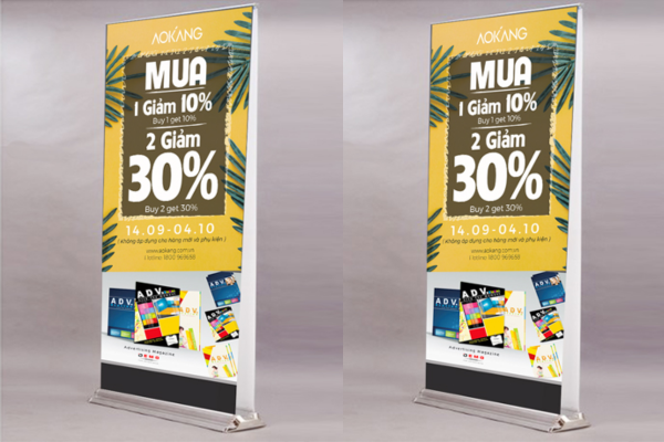 Standee giảm giá khuyến mãi