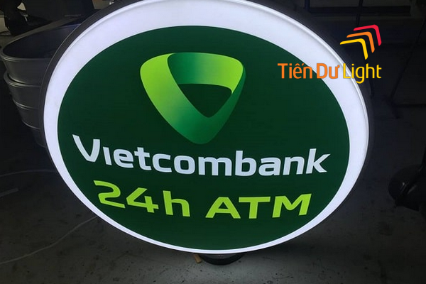 Tham khảo mẫu biển hút nổi tròn ngân hàng