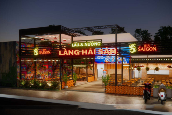 Làm biển lẩu nướng - Công cụ marketing hoạt đông 24/7