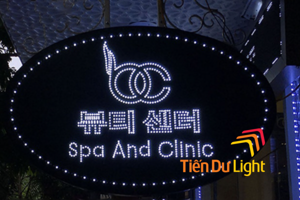 Biển led vẫy spa có nhiều ưu điểm vượt trội
