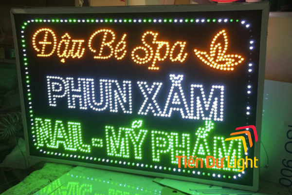 Biển Led vẫy Spa đẹp, độc đáo, ấn tượng