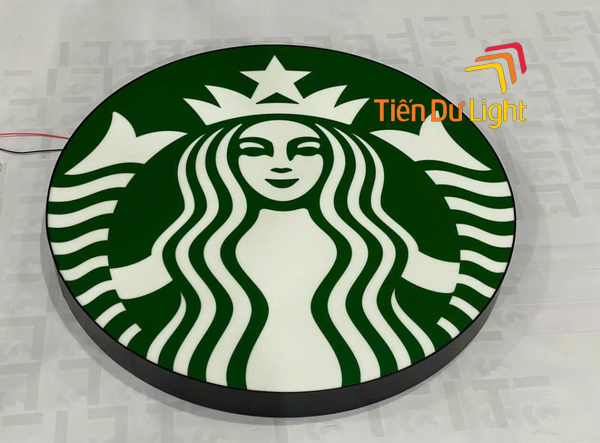 Làm biển logo starbucks đẹp, ấn tượng
