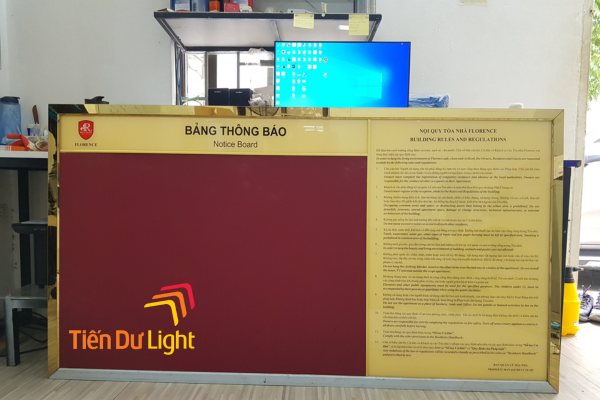 Biển nội quy inox