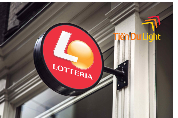 Biển quảng cáo 2 mặt đẹp gắn tường