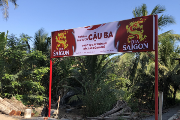 Biển bạt quán bán bia