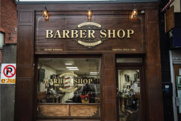 Biển quảng cáo barber vintage