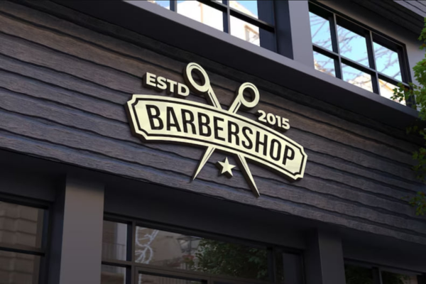Biển quảng cáo barber gỗ đẹp