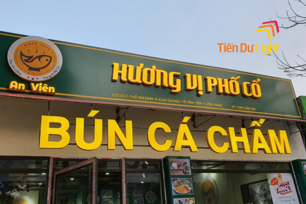 Biển quảng cáo bún cá đẹp