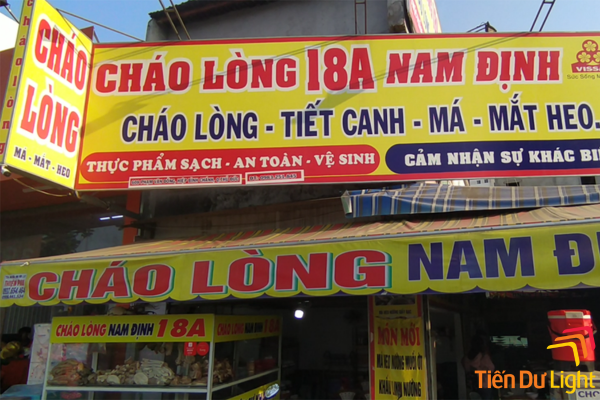 Biển bạt quán cháo lòng