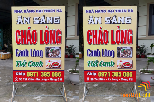 Biển bạt đứng thu hút