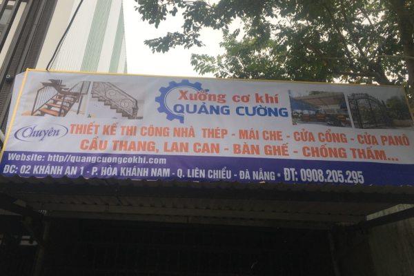 Biển bạt xưởng cơ khí