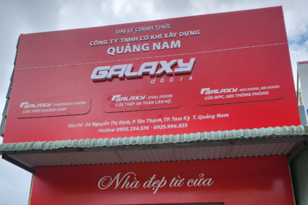 Biển mặt dựng chữ nổi công ty cơ khí