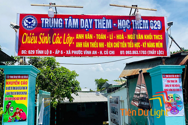 Biển quảng cáo dạy thêm đẹp, ấn tượng