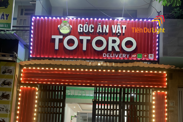 Bảng hiệu quán ăn vặt tôn