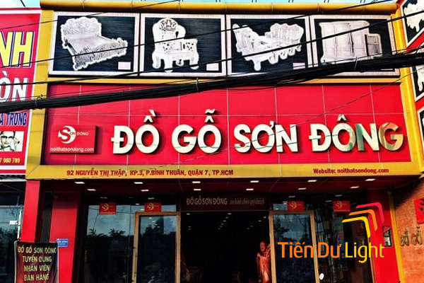 Biển quảng cáo đồ gỗ đẹp, ấn tượng