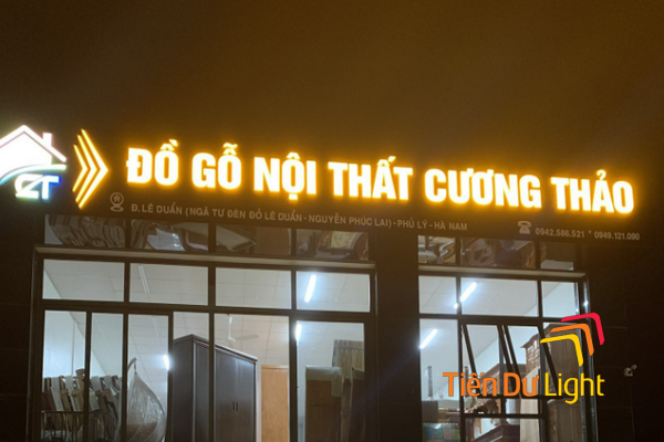 Biển quảng cáo đồ gỗ đèn led