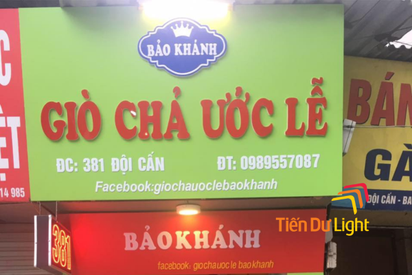 Biển quảng cáo giò chả