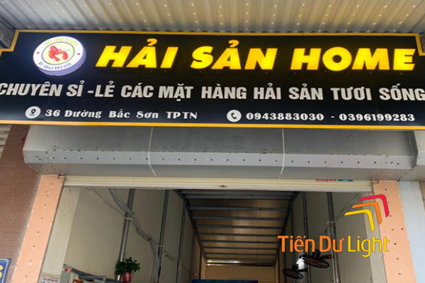 Mẫu biển quảng cáo hải sản tươi sống đẹp, độc đáo