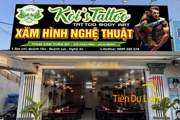 Biển quảng cáo hình xăm nghệ thuật có đặc điểm gì?